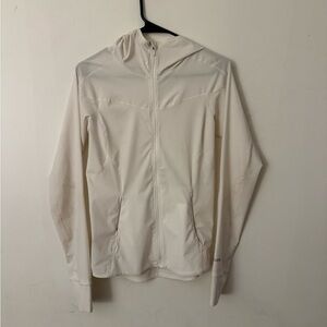 Lululemon White stretchy windbreaker